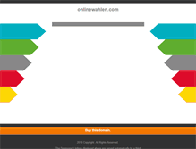 Tablet Screenshot of onlinewahlen.com